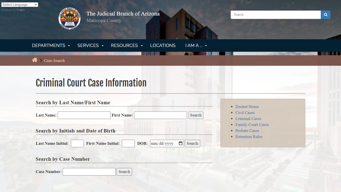 Docket: Criminal Court Case Information - The Judicial Branch of ...